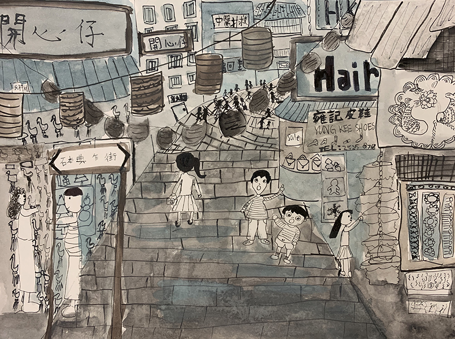 香港街道-香港藝術文化協會繪畫比賽