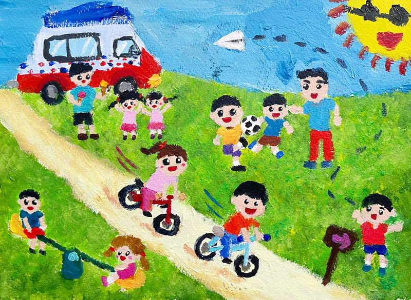 夏天-香港幼兒兒童美術比賽